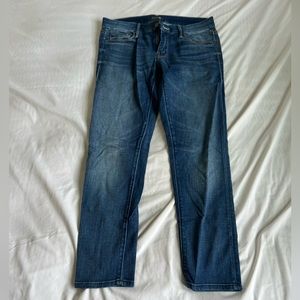 MOTHER the looker crop blue denim size 28